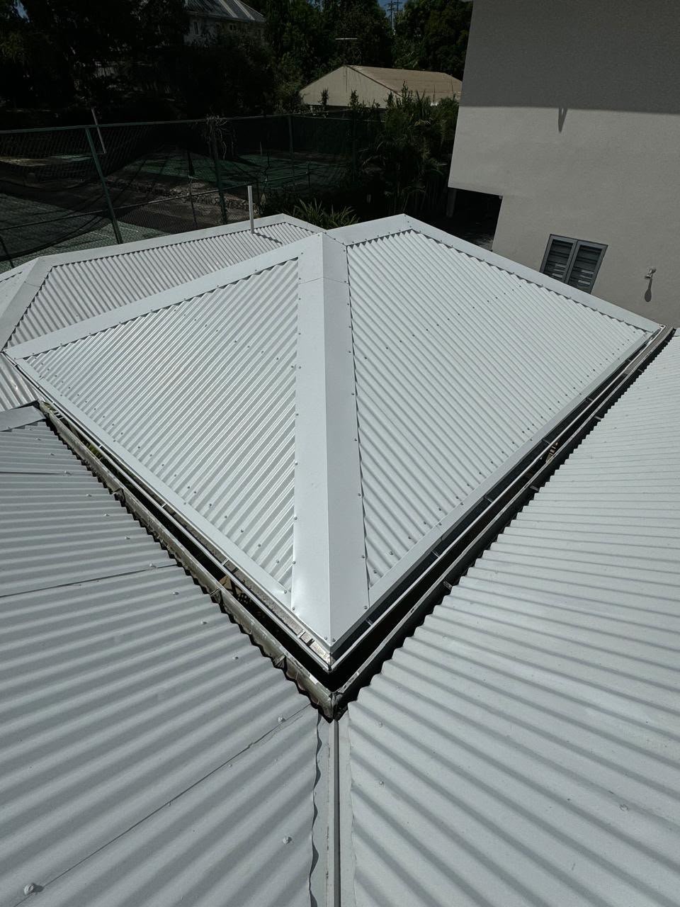 Commercial construction project — multi-storey building site